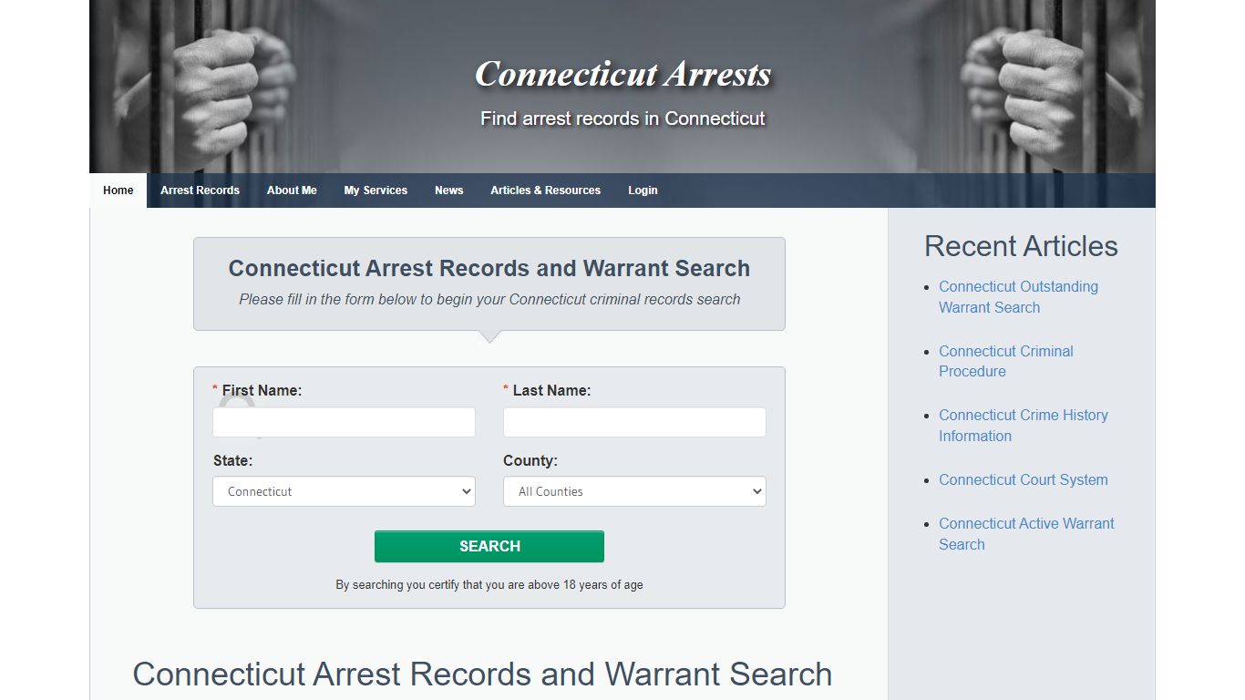 Connecticut Arrest Records and Warrant Search
